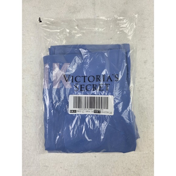 NWT Victoria Secret Pink Active Light Blue Compression Leggings Size‎ M - Picture 9 of 9